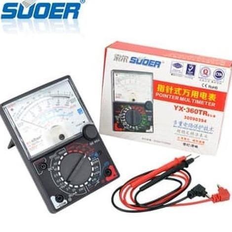 SUOER AVO Meter Analog Pointer Multimeter + baterai || YX-360TR Soer