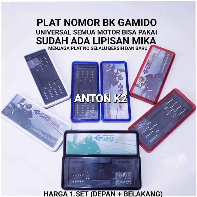PLAT NOMOR MOTOR KOTAK PERSEGI/BINGKAI PLAT NOMOR PLAT BK MOTOR/TATAKAN PELINDUNG BINGKAI PLAT MOTOR