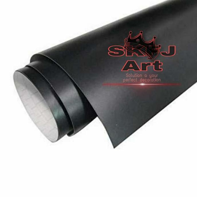 stiker skotlet mobil hitam doff