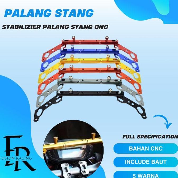 Stabilize Palang Stang + Dudukan Lampu Tembak CNC Nmax Pcx Lexi X-Ride RX King Beat Street Tiger Meg
