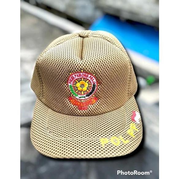 DR177 - TOPI  cream satpol pp bahan jaring