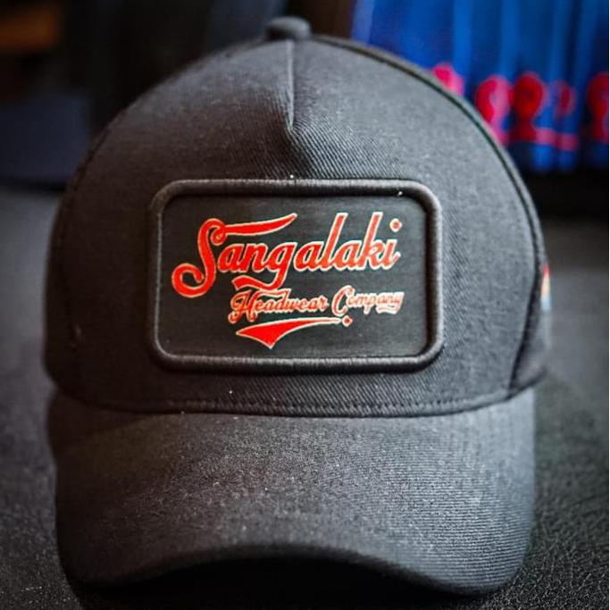 DR177 - Topi SANGALAKI Wings Logo Trucker Hat Black XL