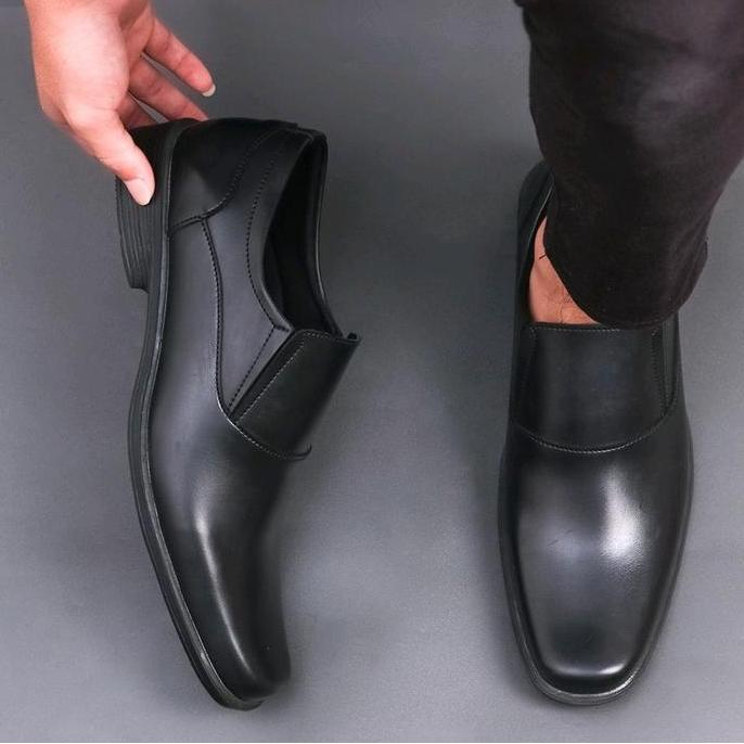 DV122 >> Sepatu Pantofel Pria Sepatu Kantoran Sepatu nikahan Sepatu pantofel Hitam