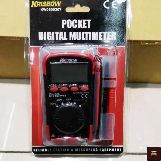 KRISBOW Pocket Digital Multimeter Multitester 500 Volt KW06-307