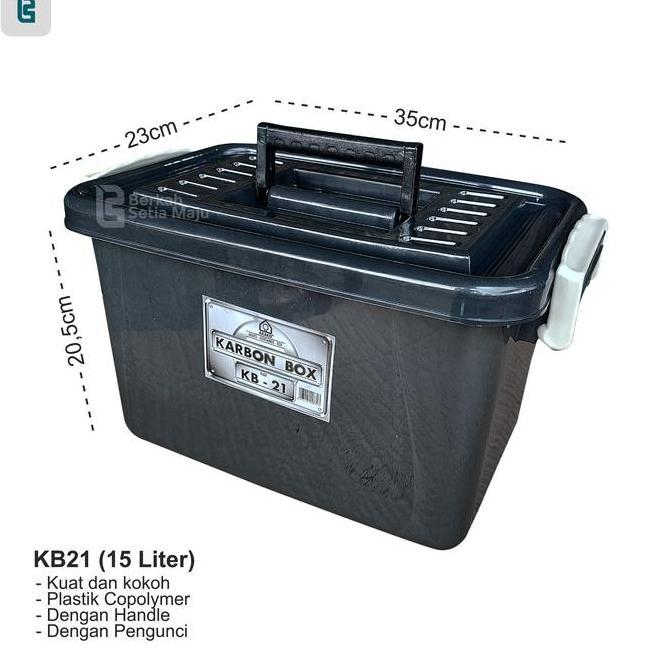 CONTAINER BOX PLASTIK KECIL EZY KAPASITAS 15 LITER