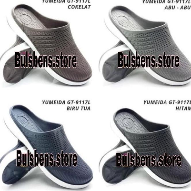 Sepatu sandal karet pria sandal selop karet yumeida GT 9117 L SANDAL KARET