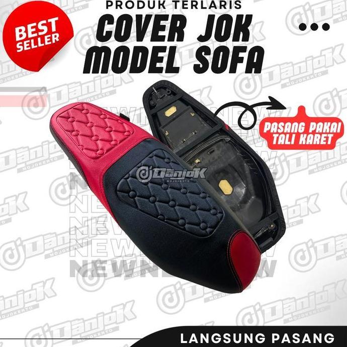 Cover Jok Motor Model Press Sofa Premium (LANGSUNG PASANG) untuk Motor Bebek dan Matic Vario Beat PC