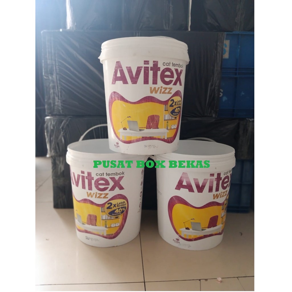 Ember bekas putih sablon ukuran 20/25kg sudah bersih