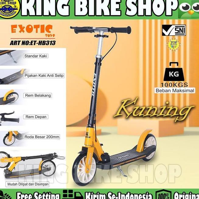 Scooter Skuter Et Hb 313 Anak Dewasa 100 Kg Rem Tangan Manual