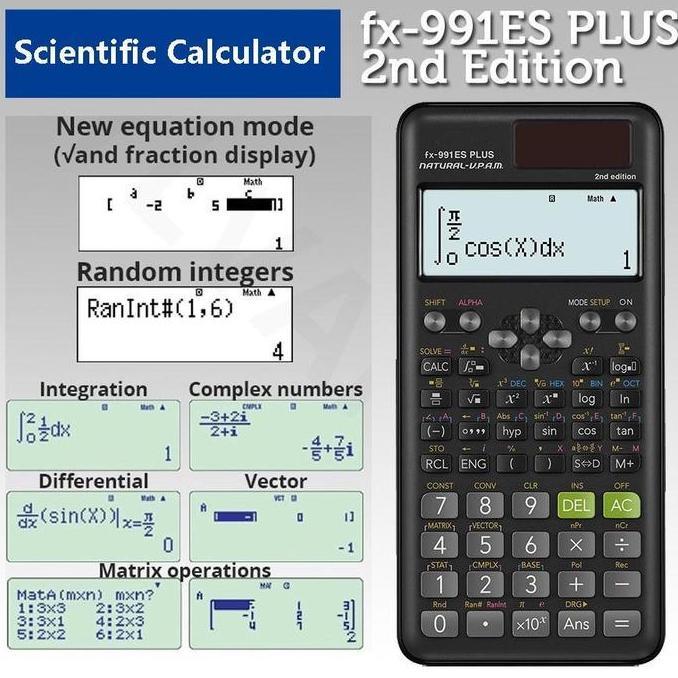 Kalkulator Scientific Casio FX-991EX Kalkulator Scientific Casio ilmiah FX-991EX Classwiz Asli dan B