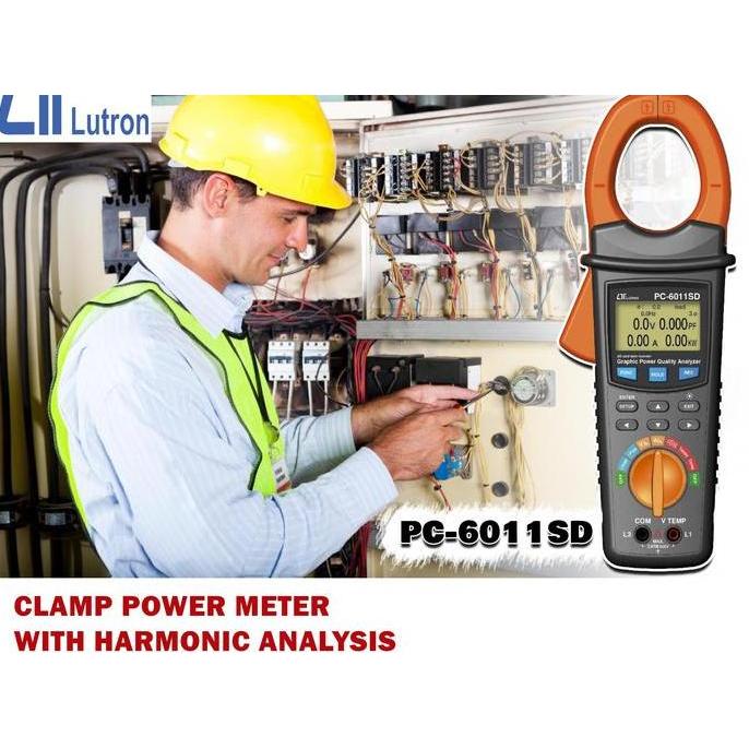 LUTRON PC-6011SD 3-phase Clamp Power Analyzer Hioki 3286-20 CM3286-01