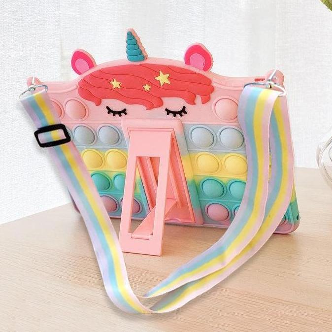 Ipad 7 8 9 10.2 Inch 2019 2020 2021 Pop It Unicorn Casing Case Anak