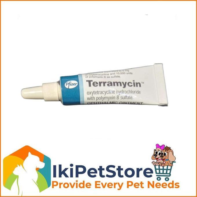 Terramycin Salep Mata Hewan Anjing Kucing Original