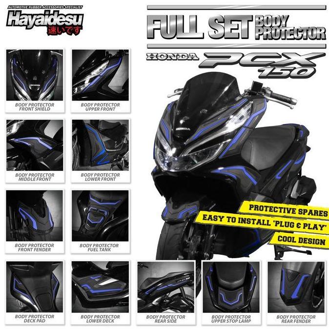 * Hayaidesu Pcx 150 Full Set Body Protector Cover *