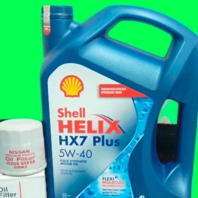 Bnr Paket Ganti Oli Nissan Shell Hx 7 Sae 5W-40