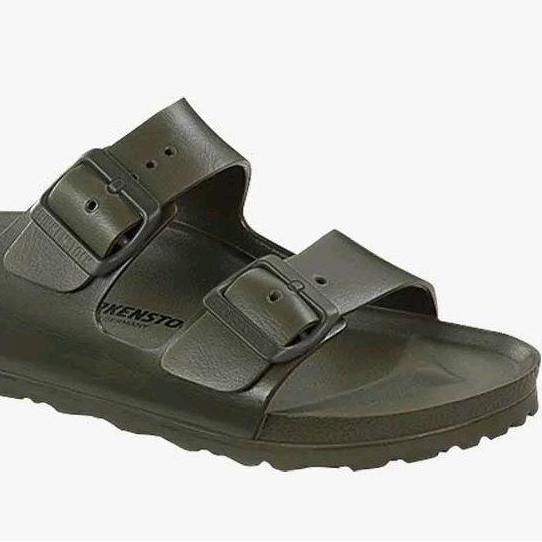 New  BIRKENSTOCK Men's Arizona Essentials (Regular) Sandal Pria Original - Khaki