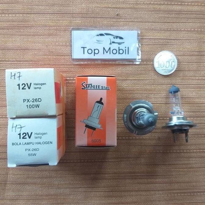 NEFERPITOU Bohlam Halogen H7 12V 55W H7 12V 100W merk Stanlee Star