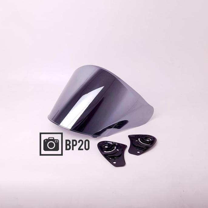 DV86 - Kaca Helm DYR SUBARU / Flat Visor Helm DYR SUBARU Iridium