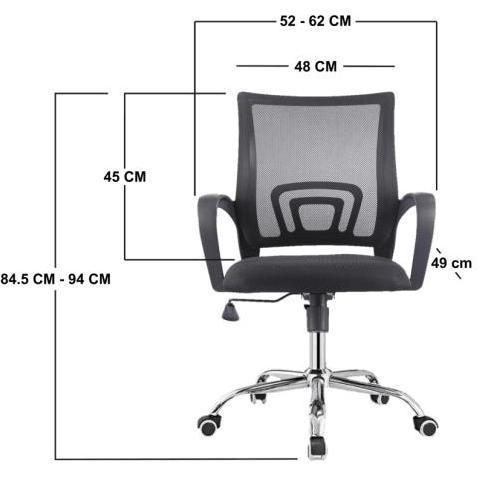 Kursi Kerja/ Kursi Kantor Hidrolik Kaki Besi | 62