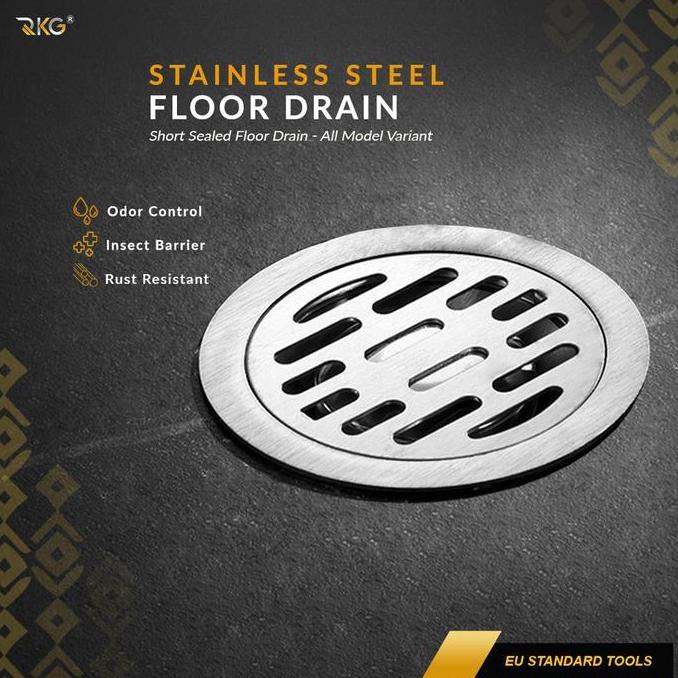 Saringan Got Bulat 10 Cm Stainless Steel Floor Drain