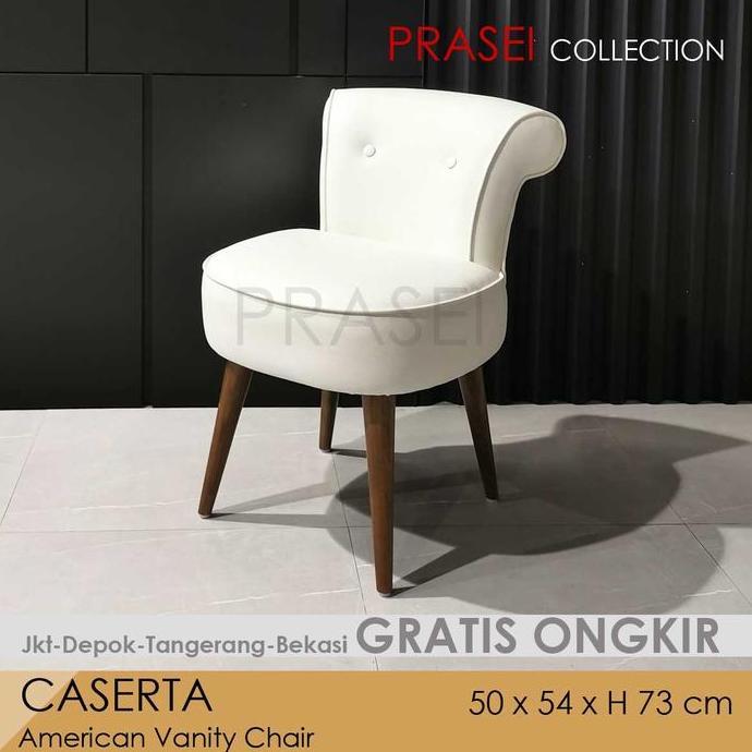 CASERTA - Premium Vanity Stool Kursi Bulat Kursi Meja Rias