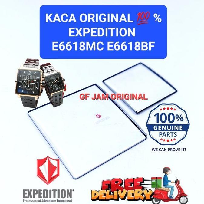 KACA JAM TANGAN EXPEDITION E6618MC E6618BF E 6618 MC ORIGINAL 100%