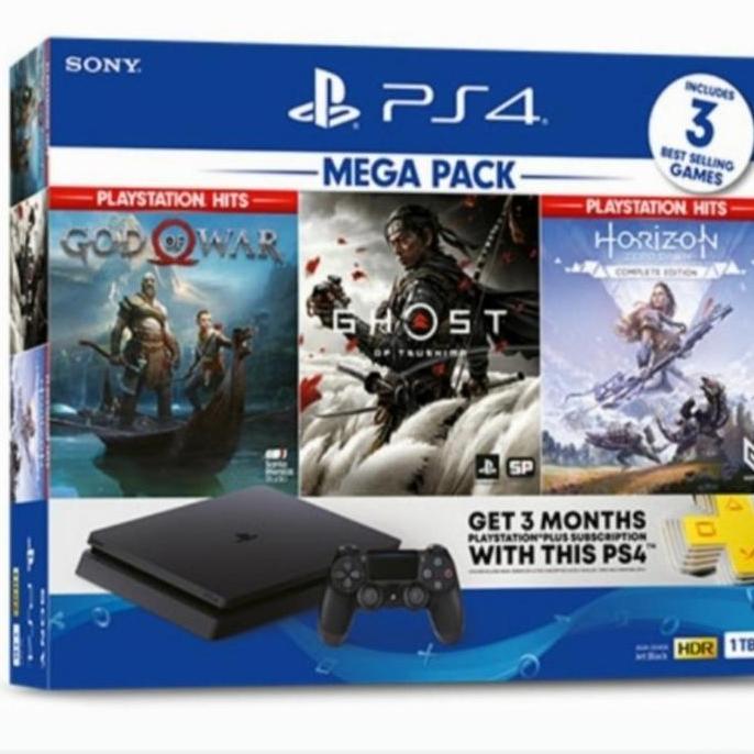ps4 slim 1tb mega pack / playstation 4 resmi sony indonesia EIG