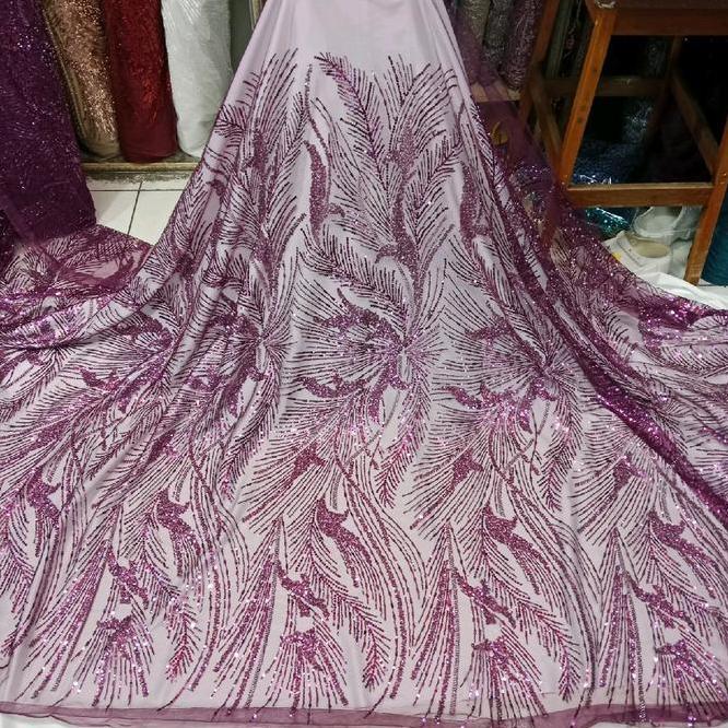 Bahan Kain Tile Payet Full Payet