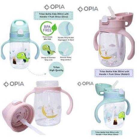 OPIA TRITAN BOTTLE BABY WITH HANDLE+PUSH STRAW 350ML