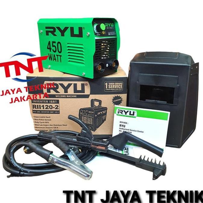 Promo Mesin Las Inverter Ryu Rii 450Watt / Trafo Las 450 Watt Ryu 120 Ampere Cod
