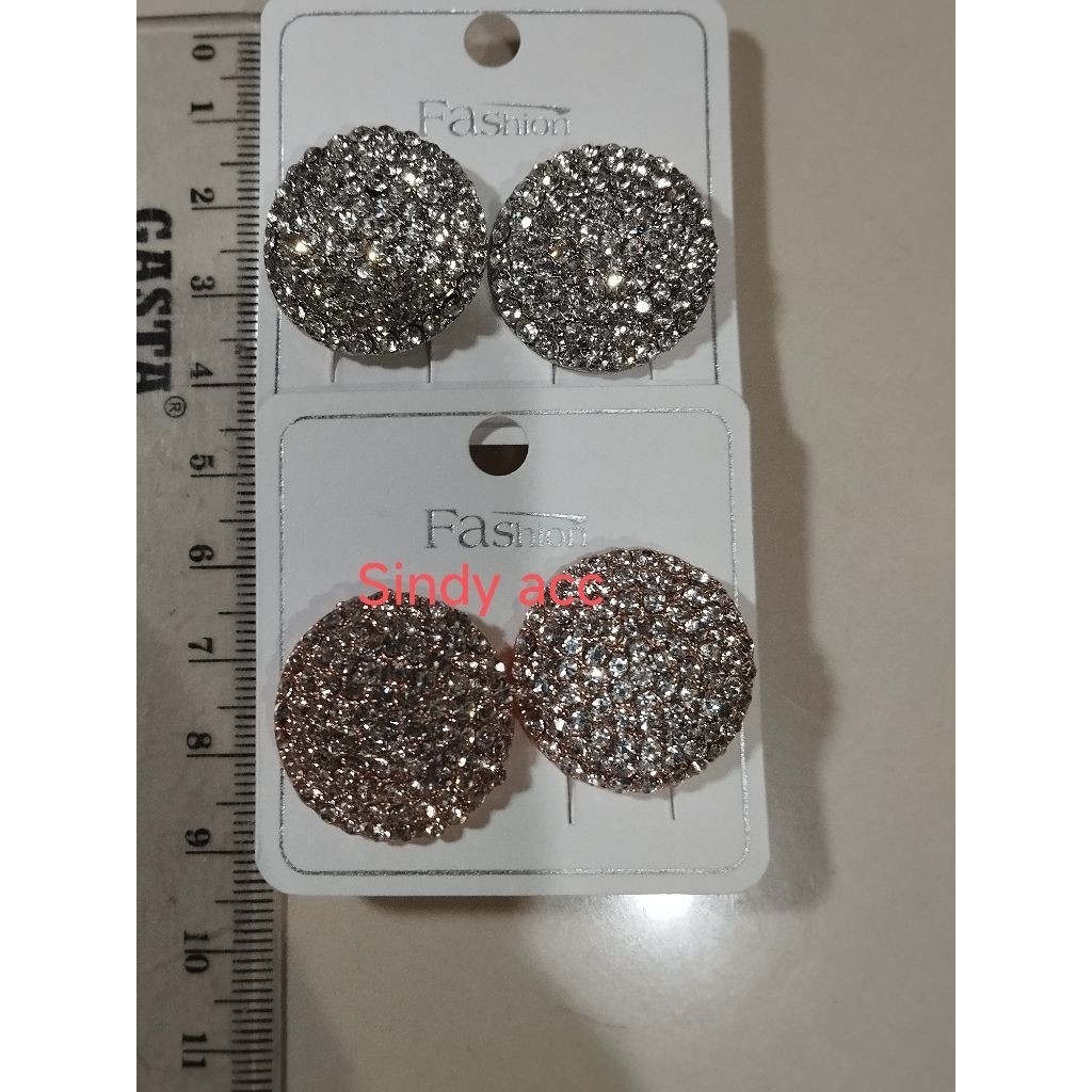 giwang jepit pesta/giwang pengantin modern