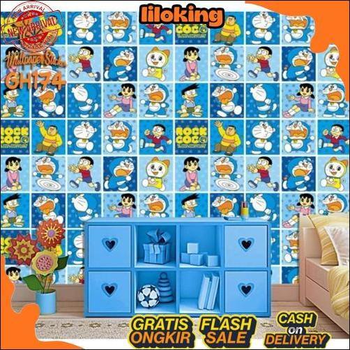 HotSale Wallpaper Dinding Doraemon Wallpaper Dinding Kamar Tidur Wallpaper Dinding Ruang Bermain Wal