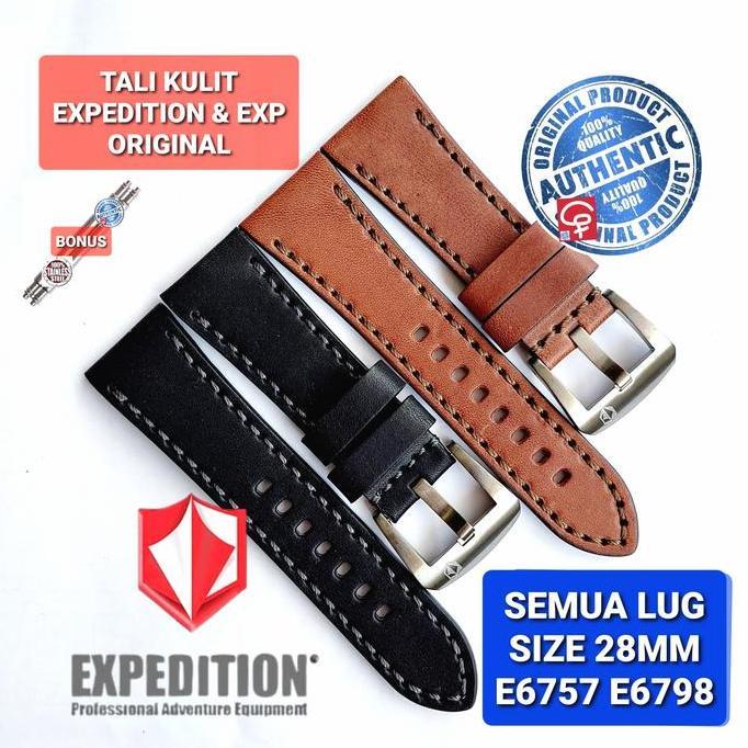 STRAP TALI JAM TANGAN EXPEDITION ASLI ORIGINAL 100% E6757 E 6757 28MM