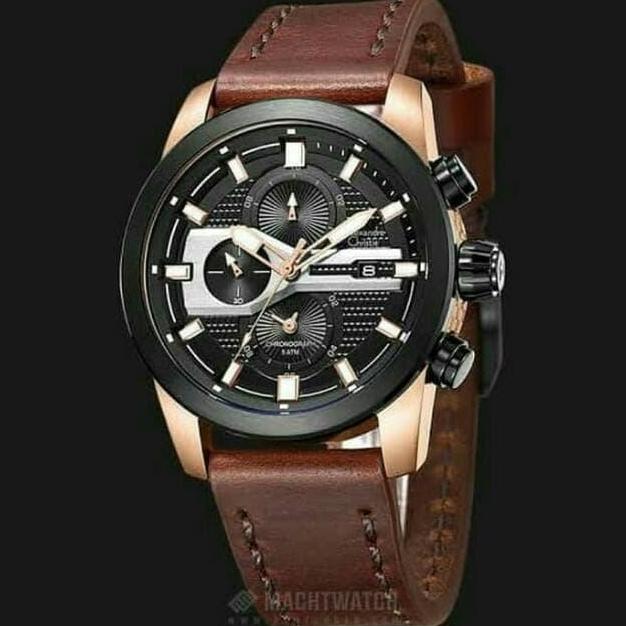 Best Deal ALEXANDRE CHRISTIE AC6270 AC 6270 BLACK ROSEGOLD Man