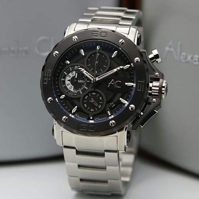 ALEXANDRE CHRISTIE AC 9205 AC9205 AC COLLECTION SILVER BLACK ORIGINAL