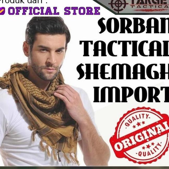 Sorban Tactical Shemagh Scarf Syal Muslim Army Loreng Baju Koko