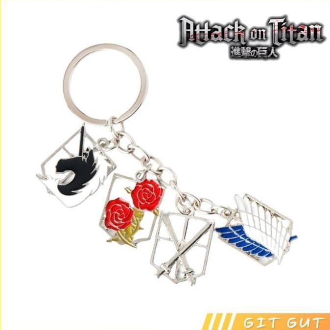 Keychain Gantungan Kunci AoT Attack on Titan Corps Logo Emblems