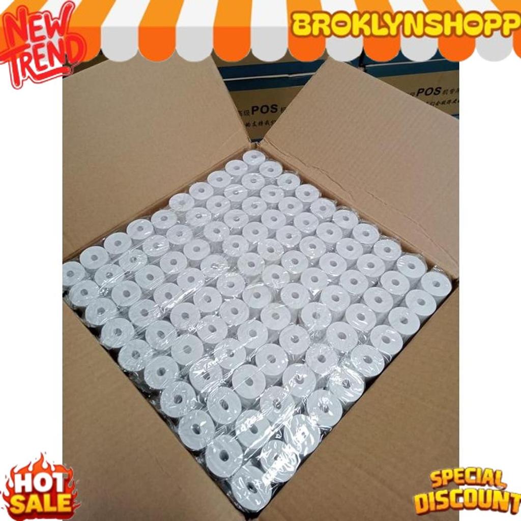 COD 57X30 (1 PACK) KERTAS KASIR STRUK KERTAS THERMAL TERMAL EDC BRI PPOB BLUEPRINT LITE 57MM CORELES