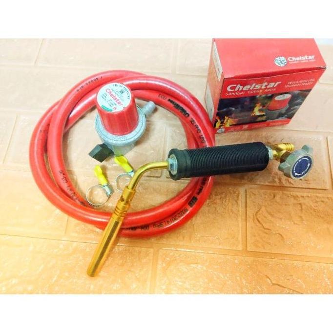 1 Set Paket Komplit Kepala Torch Manual Blow Torch Alat Las Gas Lpg Stang Las Kualitas Terbaik Harga