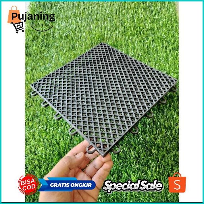CQ37 DRAINASE CELL UKURAN 100X100 CM TEBAL 1 CM - DRAINASE RUMPUT SINTETIS - RESAPAN RUMPUT SINTETIS
