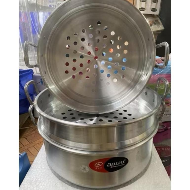 Langseng Jawa Maspion Ukuran 33Cm/Panci Steamer Kukusan Klakat Aluminium