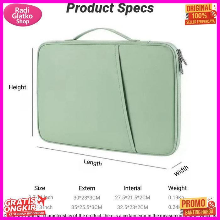 Murah Tas Laptop Tas Ipad 9-13" Inch Tas Portable Waterproof Laptop Ipad Sleeve Cover