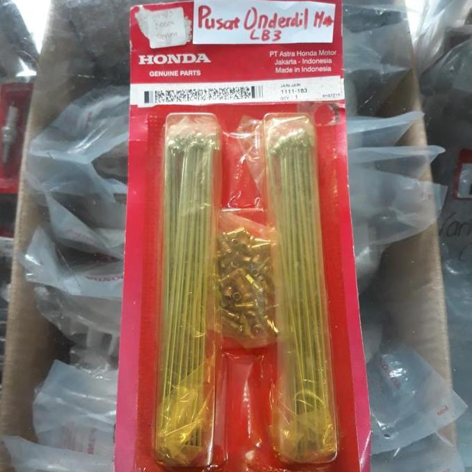 TERLARIS 1111-183 Jari-jari (Spoke Set) VELG DEPAN KHARISMA Revo FI Supra X 125 FI Supra X 125 PGM-F