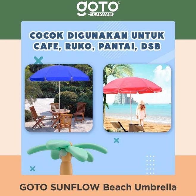 Goto Sunflow Payung Tenda Jualan Pantai Cafe Outdoor Besar Jumbo