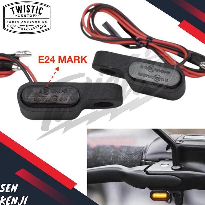Lampu Sen Sein Belok LED Spion Mini Kenji Motor Harley Triumph Benelli Patagonian Eagle 250 EVO EFI 