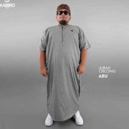 Jubah Polos Jumbo Pria Muslim Kabiro Rosal - Jubah Big Size 4Xl 6Xl