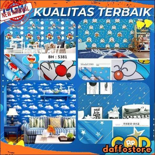 COD Wallpaper Dinding Doraemon Wallpaper Dinding Kamar Tidur Wallpaper Dinding Ruang Bermain Wallpap