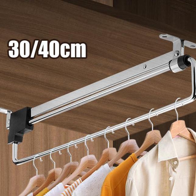 Gantungan Baju Geser Lemari Gantungan Baju Tarik Gantungan Baju Tarik Rel Gantungan Teleskopik Rak