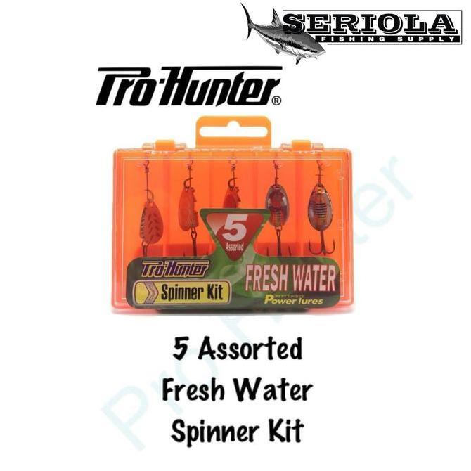 TERBARU - PRO HUNTER 5 ASSORTED FRESH WATER SPINNER KIT SPINNER BAIT