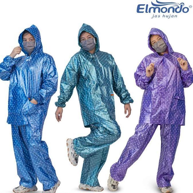 Promo Jas Hujan Wanita Polkadot Jas Hujan Pria Dewasa Jas Hujan Baju Celana Diskon